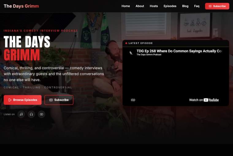 The Days Grimm site preview