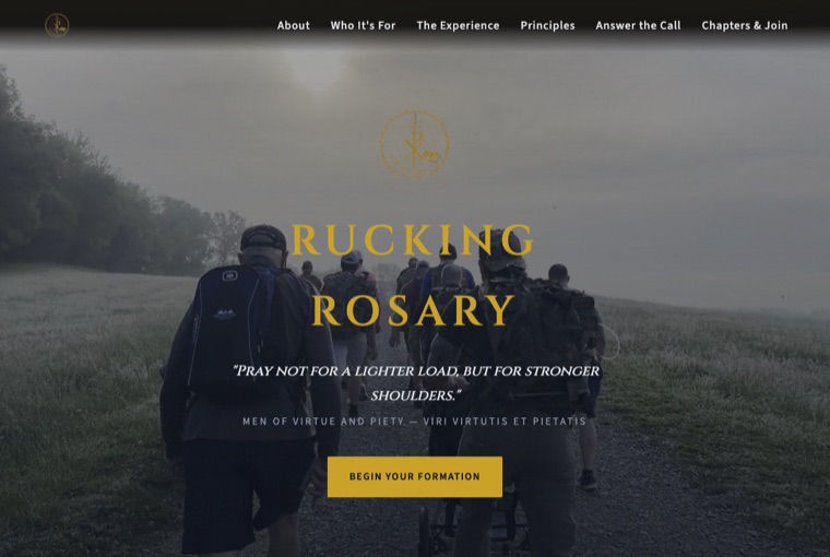 The Rucking Rosary site preview